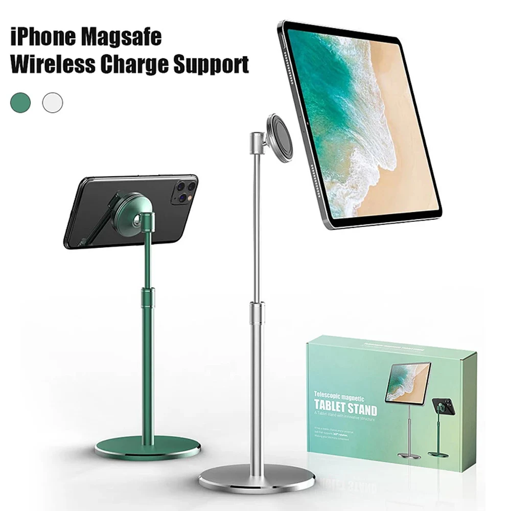 

lovebay Magnetic Laptop Tablet Holder Universal Mobile Phone Holder 360 Adjustable Flexible Metal For iPad Macbook Desk Stand