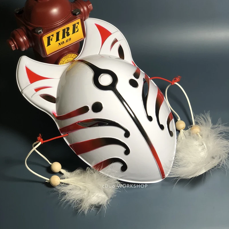 

Caja Ciega креативная новая лиса фея и ветер cos кошка на все лицо многоцветная лицевая маска в виде кошки Аниме ПВХ Хэллоуин маскарад шоу g