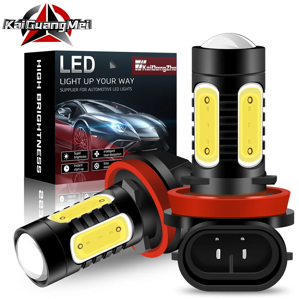 

H8 H11 LED Fog Light Bulb H1 H3 H4 H16 9005 HB3 9006 HB4 880 881 P13W COB Chip Foglamp Motorcycle Car Bulb Auto Driving Lamp 12V