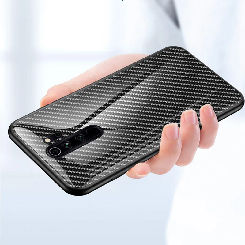 Стеклянный чехол для Xiaomi Redmi Note 9 Pro 9S 8A 8T Mi 10 9T CC9E K20 K30 чехлы из углеродного волокна