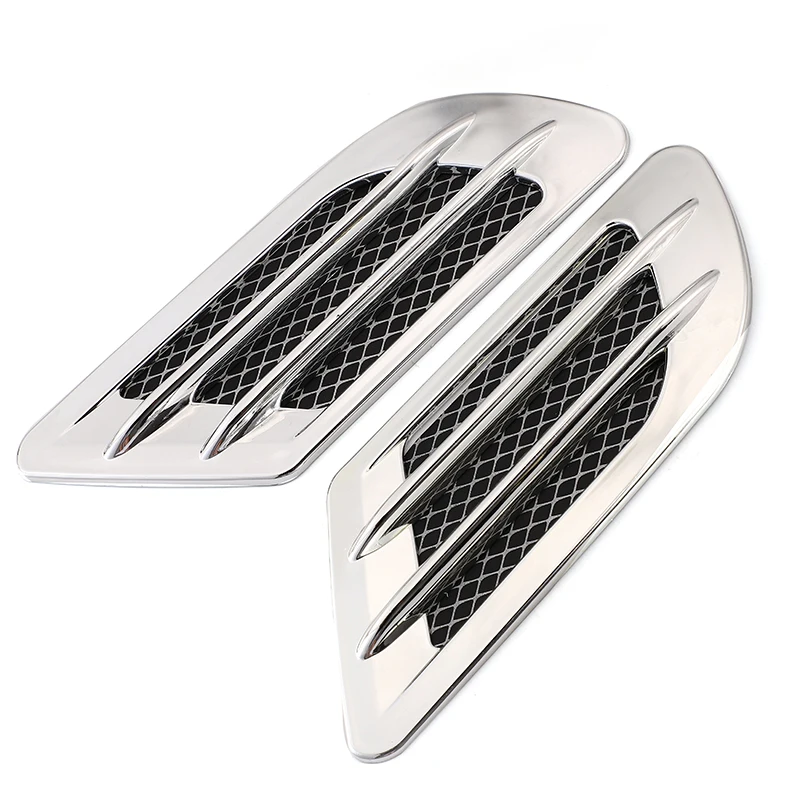 2Pcs/Set Car Side Air Flow Vent for Fender Hole Cover Intake Grille Duct Decoration ABS Plastic Sticker BMW Subaru Chevrolet | Автомобили