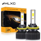Автомобильные фары HLXG F3 H11 H8 H16 9005 HB3 9006 HB4 6000 лм 9012 K LED H1 H4 H7 светодиодная лампа 12 В 9004 9007 H13 светильник ры