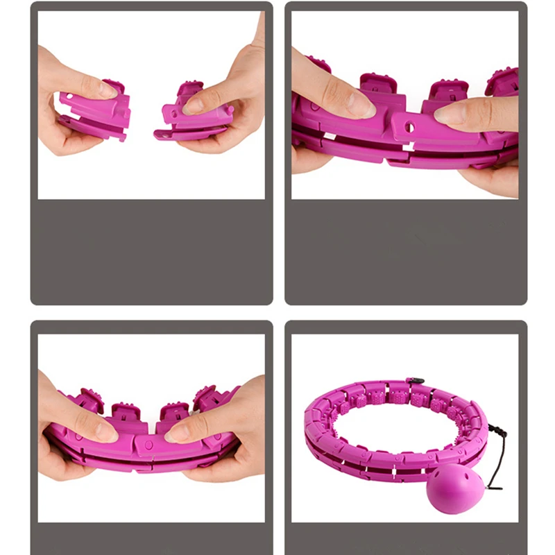 

Adjustable Size Yoga Waist Exerciser Slimming Fitness Hoop Smart Counting Detachable Hoelahoep Houla Rings Home Sports Equipment