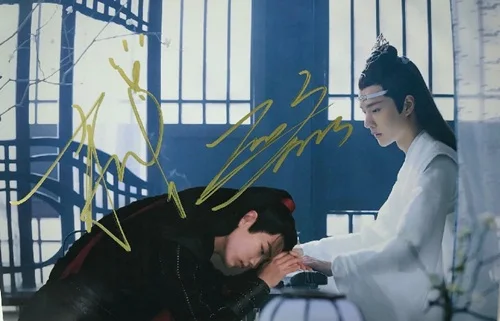 10 Ручная подписка YIBO Xiao Zhan autographed group photo Untamed 5*7 092019A - Цвет: 10