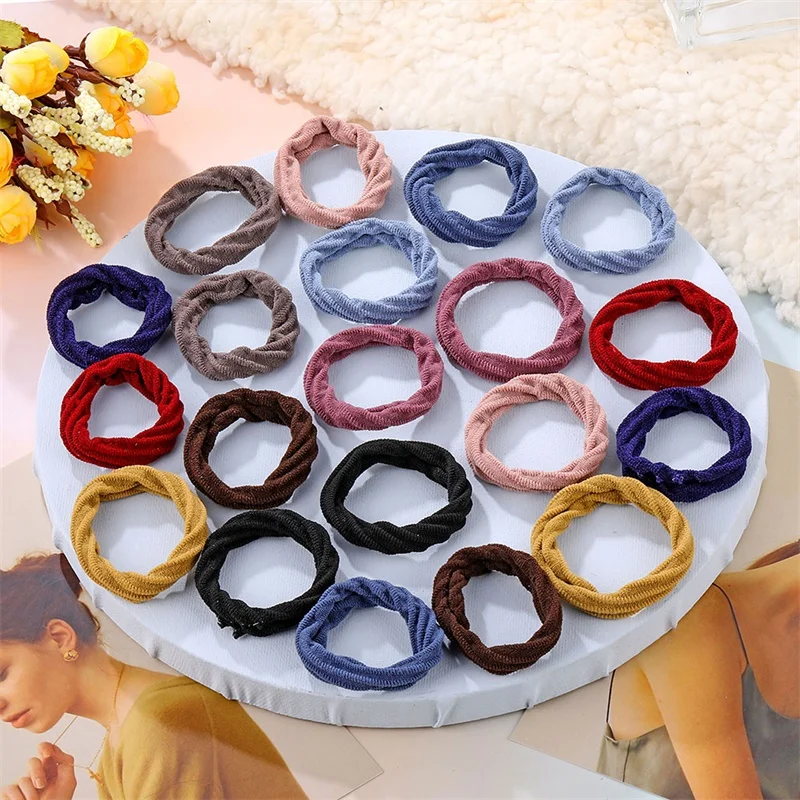 FAMSHIN 20 шт. яркая эластичная повязка для волос женщин и девушек Новинка 2019