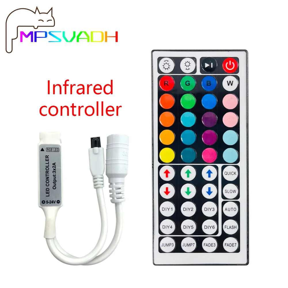 Инфракрасный контроллер RGB мини для подсветки телевизора спальни 12 В постоянного