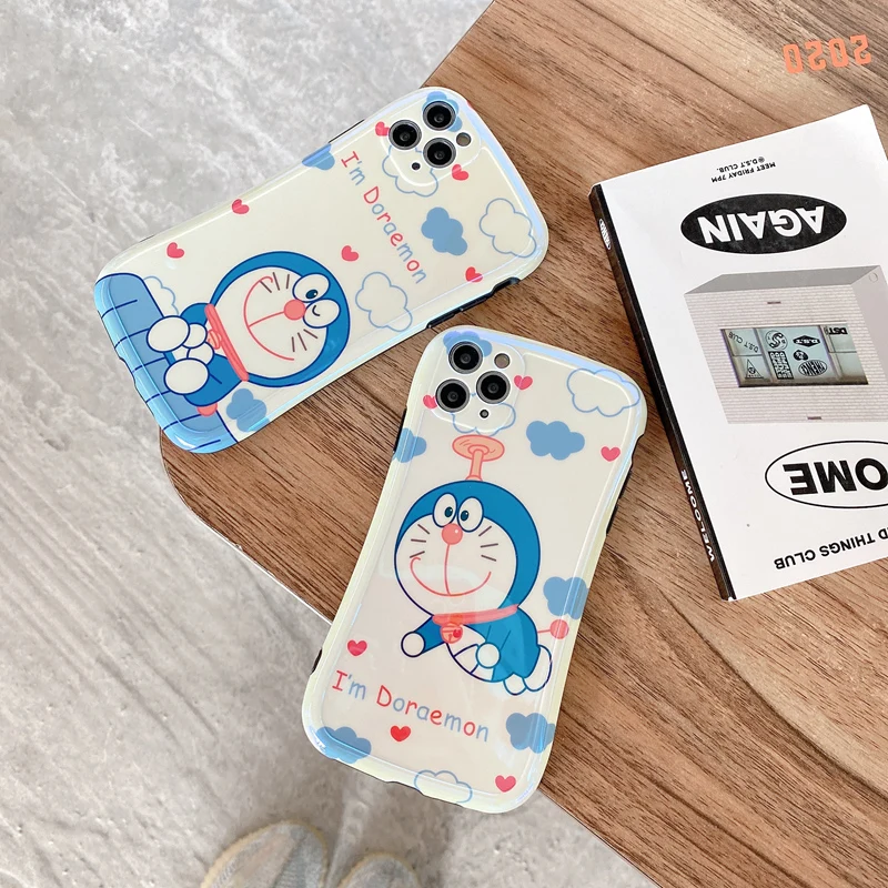 

Doraemon cartoon cute couple mobile phone case for Huawei nova7pro/p40/mate30pro/p30pro/nova7/p40pro Blu-ray mobile phone cover
