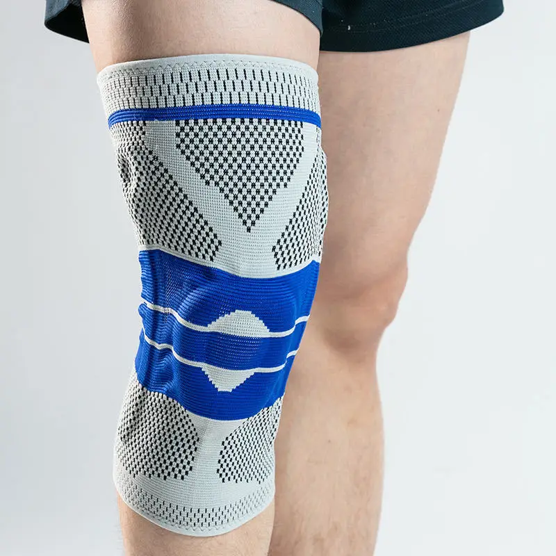 Спортивные наколенники силиконовые весенние полоски поддерживающие давление