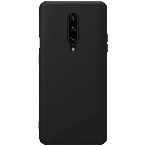 Nillkin резиновый обернутый защитный силиконовый чехол ТПУ для OnePlus 7 Pro Phone Shell нескользящий хороший сенсорный - Цвет: black case
