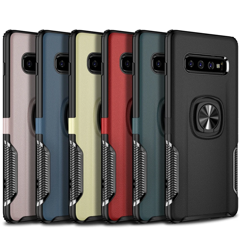 Магнитный кожаный чехол для телефона Samsung Galaxy S10 S9 S8 Plus Note 8 9 10 Pro For J3 J5 J7 2017 J4 J6 A6 A8 2018