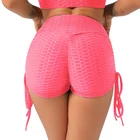 Сексуальные женские спортивные шорты с высокой талией, спортивные Леггинсы для тренажерного зала, тренировок, фитнеса, йоги, дышащие спортивные шорты