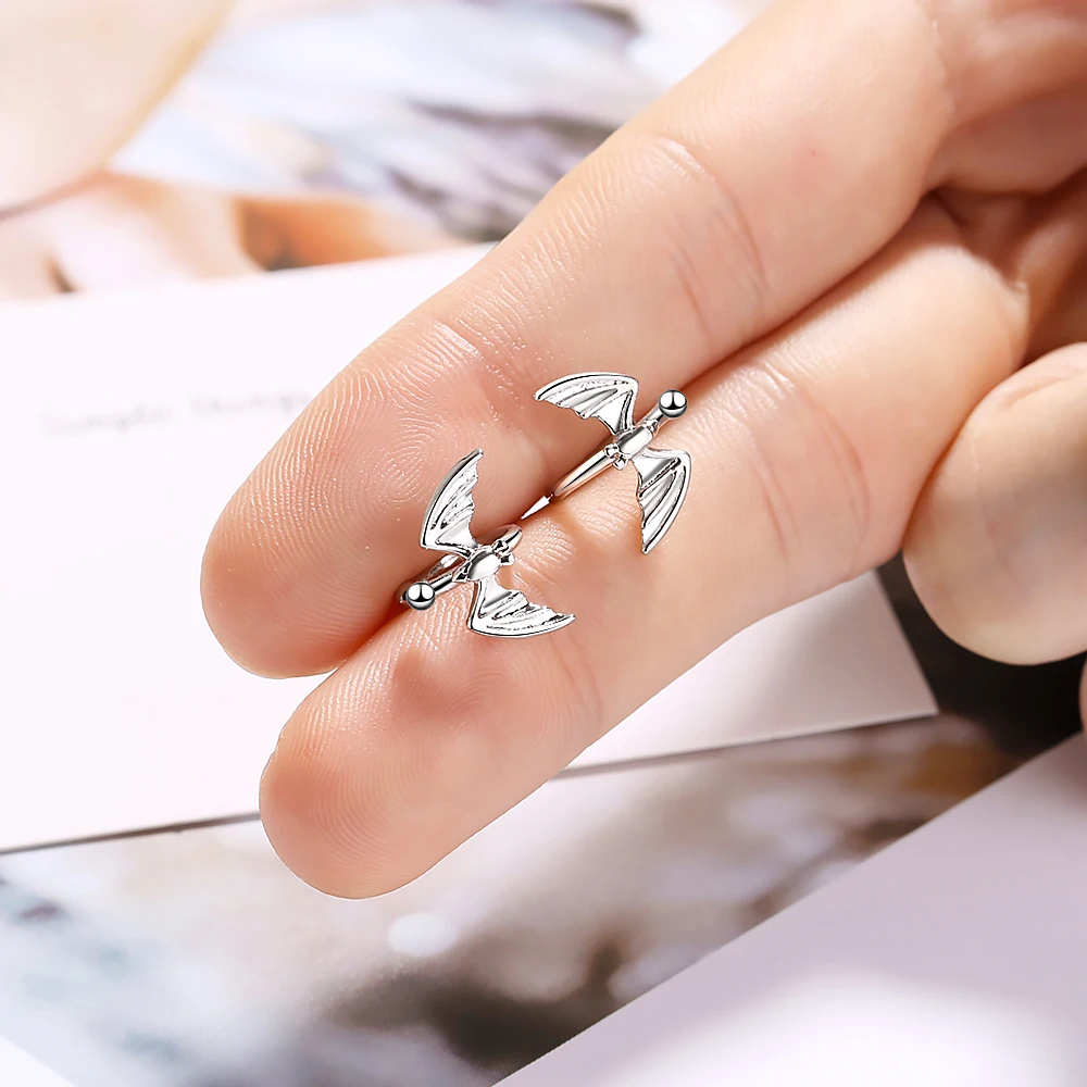 

Todorova, готические каффы для ушей, черная летучая мышь, клипсы, серьги, каффы для женщин, модные, панк-рок, массивные ювелирные изделия, подвеск...