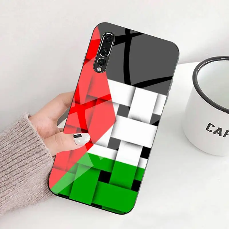 

ZFGHSHYQ Palestine Flag Phone Case Tempered Glass For Huawei P9 10 Plus 20 Pro Mate9 10 20 20pro Honor7A 8X 9 10 Nova3i 5