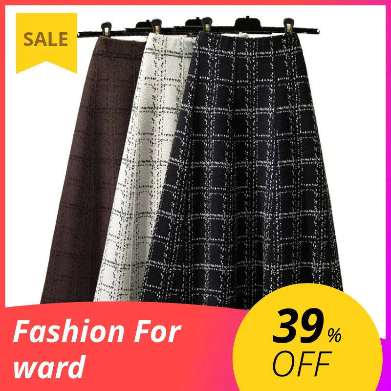 

Юбка женская трикотажная, жаккардовая, на осень/зиму