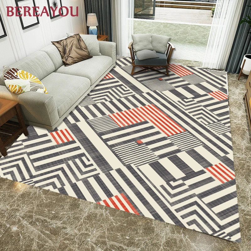 Европейские коврики роскошный ковер с геометрическим рисунком для гостиной