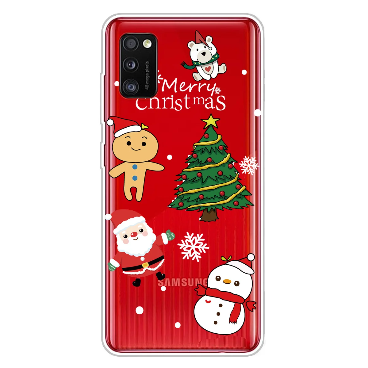 

Christmas TPU Phone Cover Shell Case Compatible for Galaxy A41