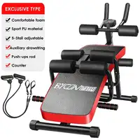 Abdominal Sit Up Benches LCD Core AB Weight Bench Foldable Waist Supine Machine Home Workout Gym Training Fitness Equipment