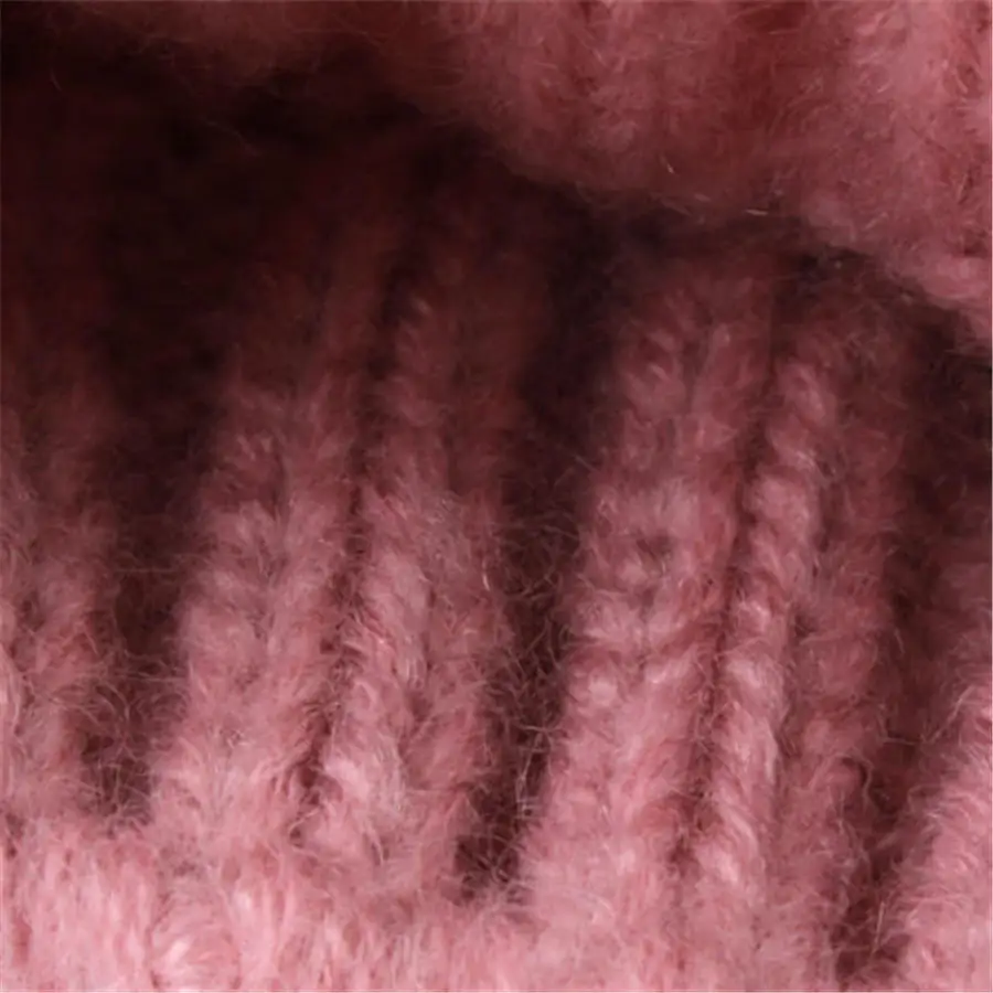 Шапка-бини для мамы и ребенка 2 шт./компл. теплая зимняя шапка кепка вязаная