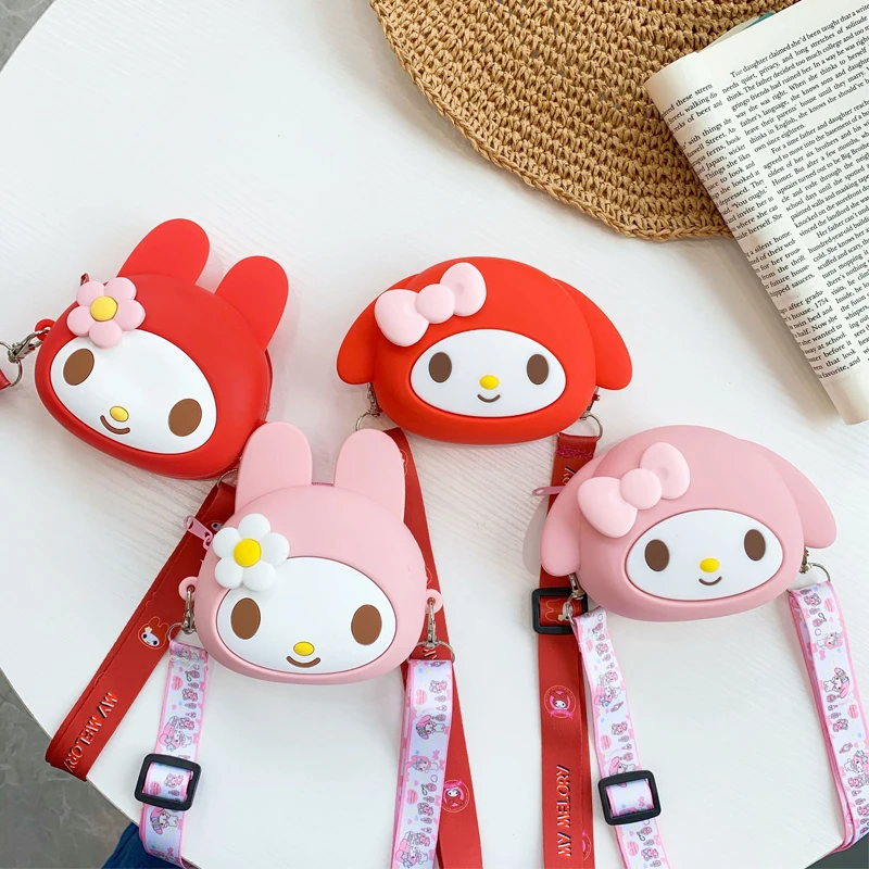 Милая мультяшная Мягкая силиконовая женская модная сумка через плечо для