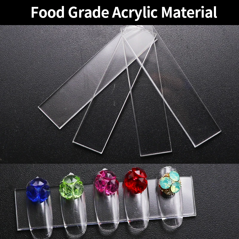 Подставка для демонстрации накладных ногтей прозрачная практичная акриловая