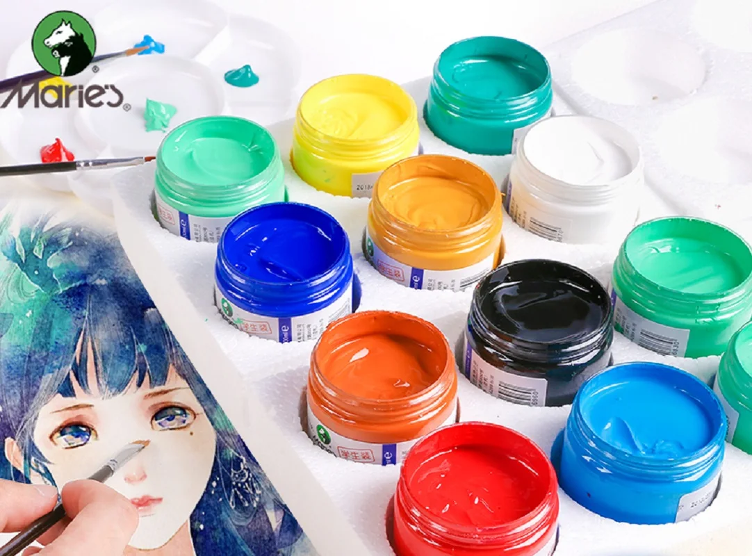 Marley Gouache Pigment Art Student Dedicated 100ML Painting Tools Painting Watercolor School Supplies