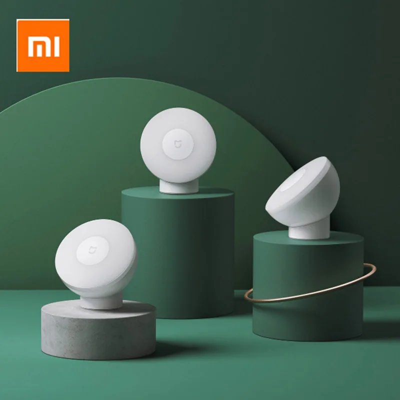 Оригинальный Xiaomi Mijia светодиодный индукционный ночник 2 Регулируемая яркость