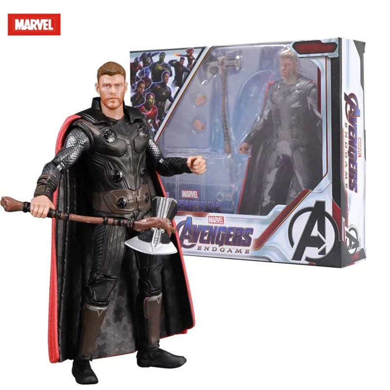

Disney toy Marvel hero 7 inch Thor action figure model with stand PVC toy joint movable Avengers hero ZD toy