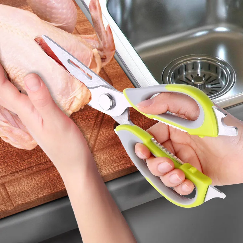 

Multifunctional stainless steel scissors Kitchen scissor Nutcracker Bottle opener Bone Cutter Cook Tool shear cut
