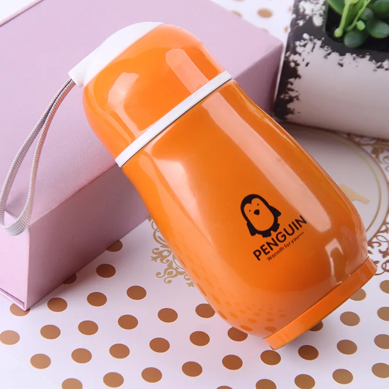 Модная Портативная кружка детская мультяшная Подарочная из нержавеющей стали с