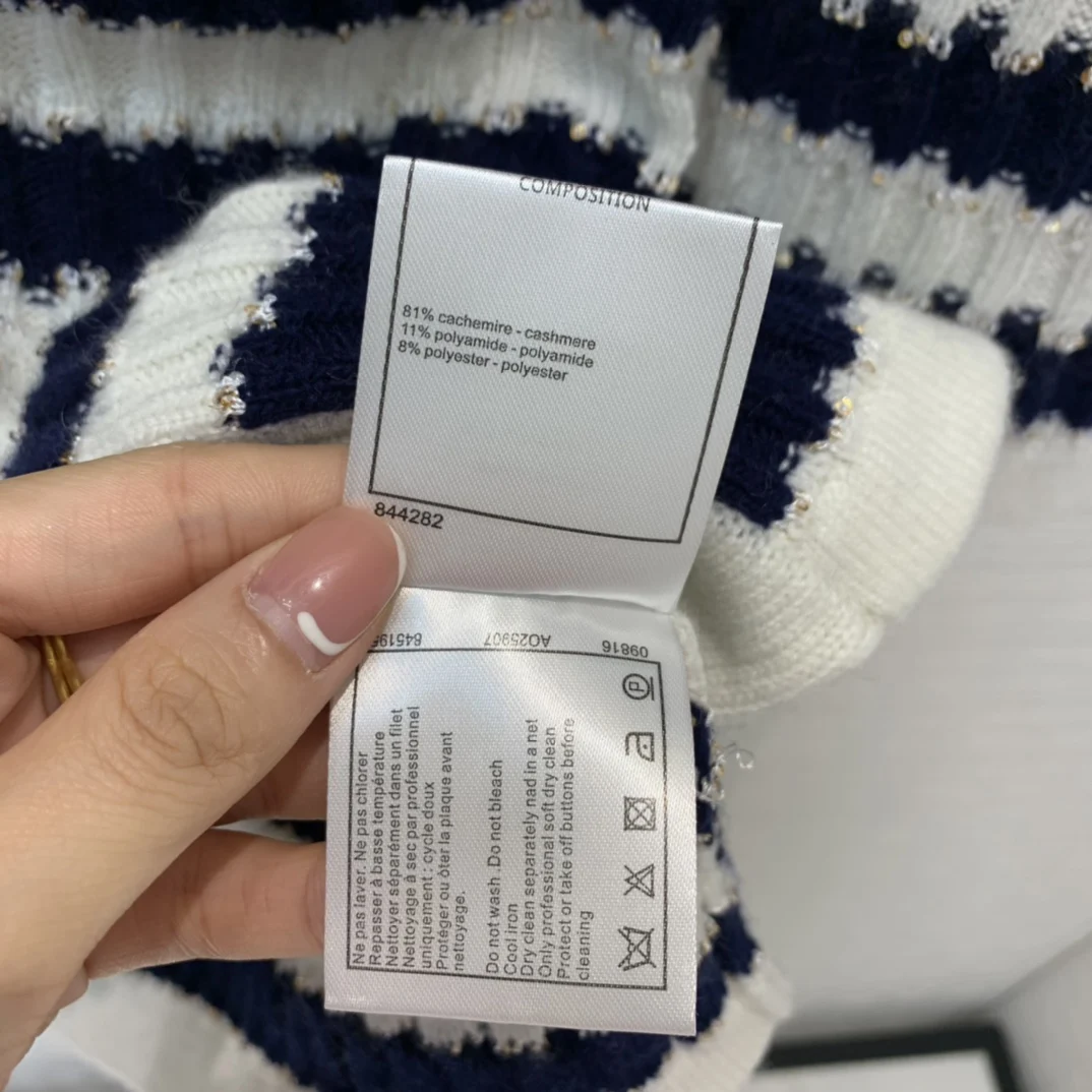 

Fashion Navy Style Long Women Cardigan Sweater Stripe Wool and Cashmere 4 Pockets Waist Fitted Long Sweater Women Casual Clothes