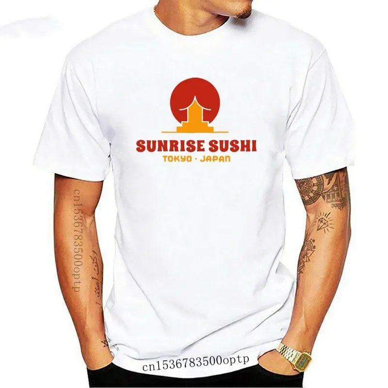 

New Funny unrise Sushi Restaurant T Shirt Tokyo Japan2 019 T Shirts for Men Cotton Summer Style Men T Shirt Clothes