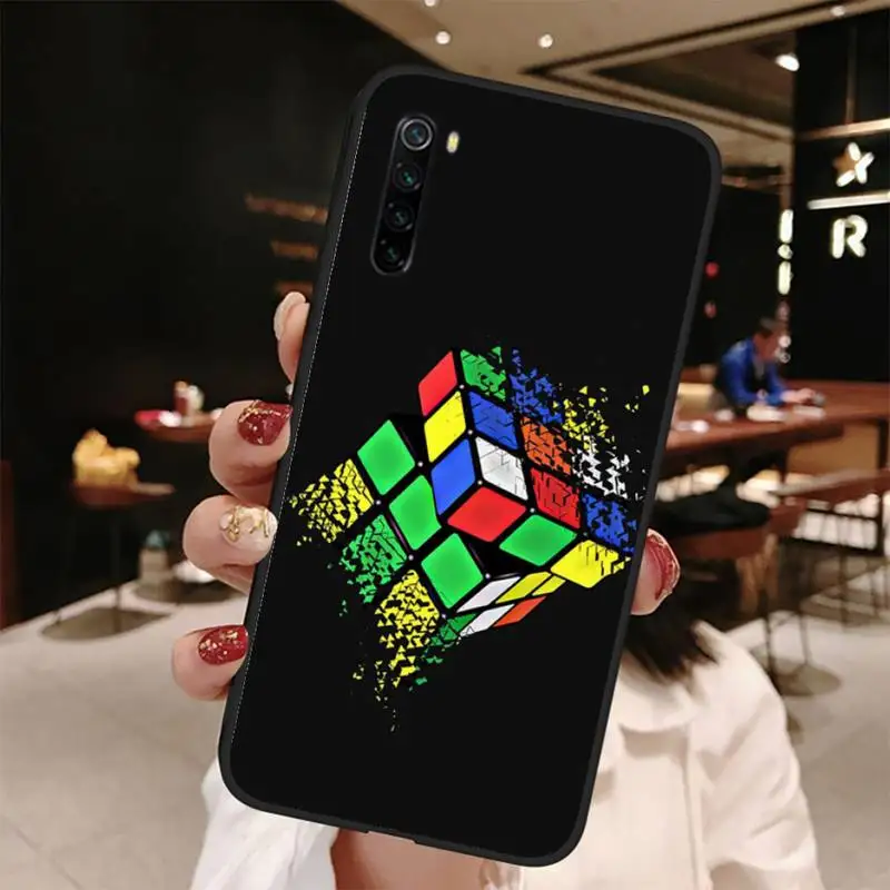 Милый чехол для телефона Magic Cube Bling Xiaomi Note Max Mi 3 7 8 9se Redmi 7a 8t 10 Pro Lite