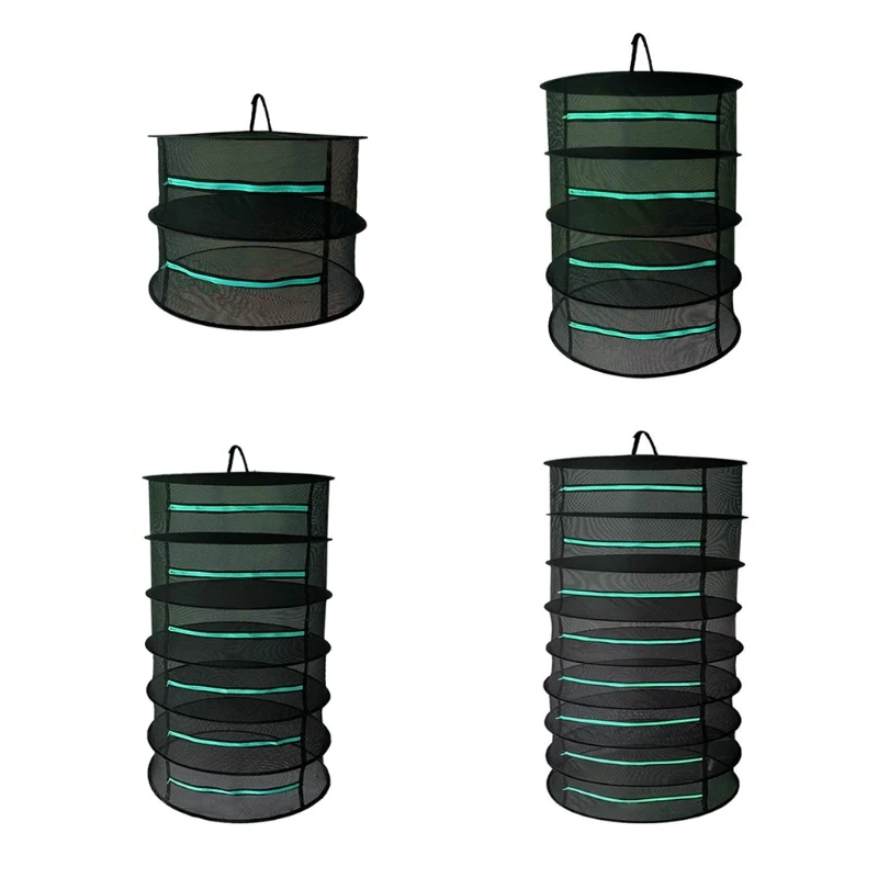 

Многослойная сушилка для трав, рыболовная сеть с застежкой-молнией, сушилка для трав, 667B