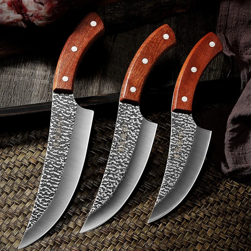 Нож из нержавеющей стали ручной работы нож мясника кованой шеф-повара сербской