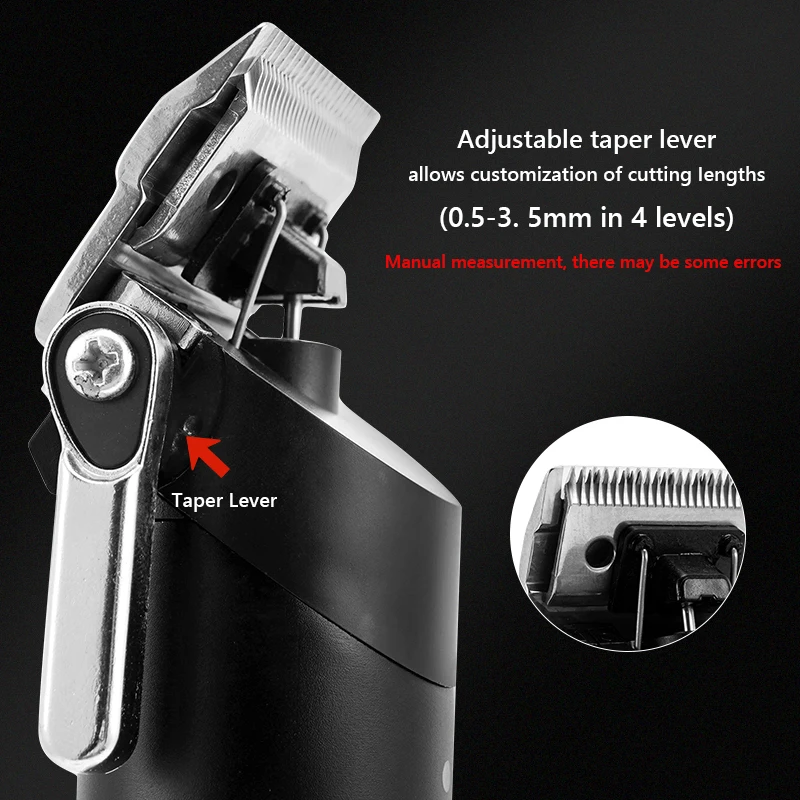 Парикмахерская полностью Металлическая машинка для стрижки волос беспроводной