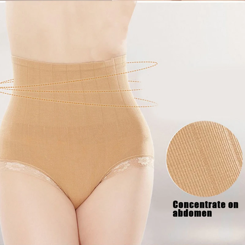 

Hip-Lifting And Abdomen Seamless High-Waist Panties Belly-Lifting Slimming Ladies Lace Shaping Pants M2