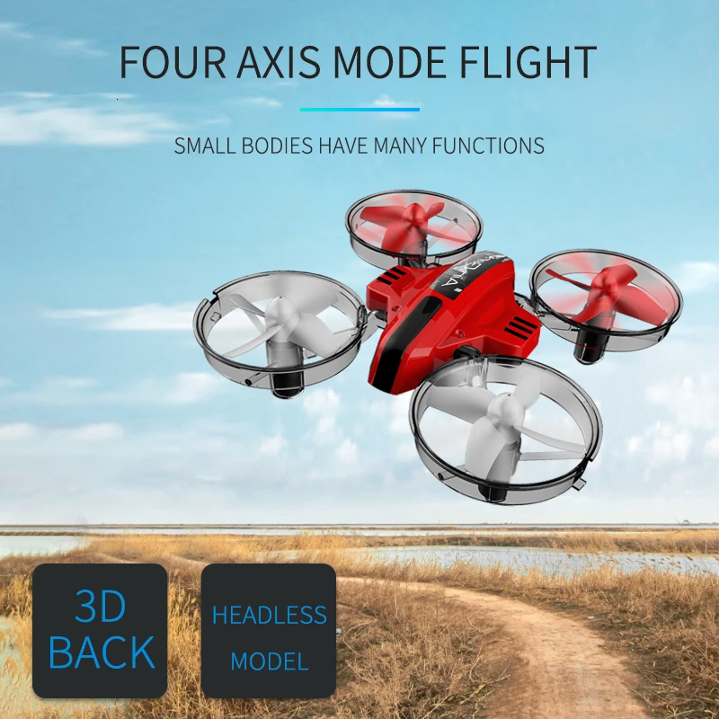 L6082 Air Genius RC Quadcopter Airplane Tiny Whoover All-In-One DIY 2.4G Drone For Kids Gift RTF Red Airplanes New | Игрушки и хобби