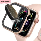 Металлический чехол + стеклянная пленка для Apple Watch, чехол 44 мм 42 мм для iwatch 4038 мм, защита экрана, бампер для Apple Watch серии 5 4 3 2 1 SE 6