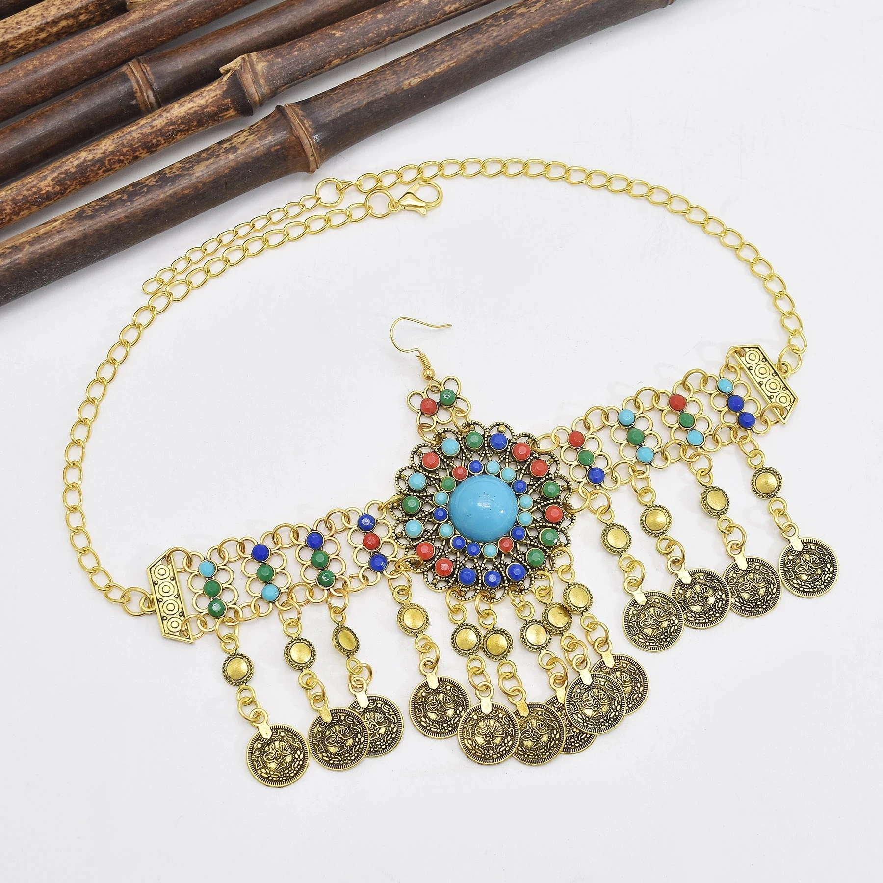 Цепочка на голову женская для танца живота с бисером | Украшения и аксессуары