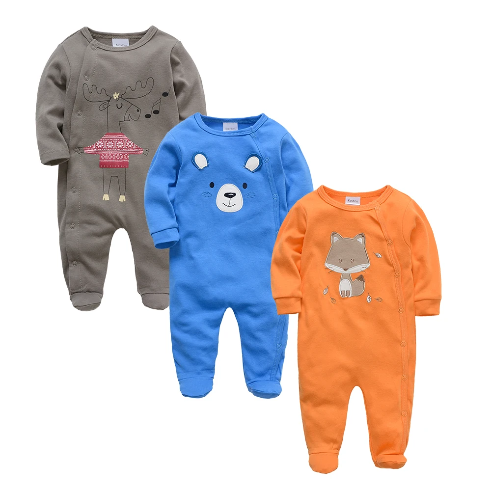 

Hoenyzone Infant Girl Long Sleeve Rompers Toddler Kids Spring Soft Cotton Overalls Newborn Boy Animal Printing Clothes for 0-12M