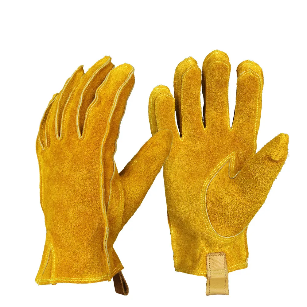 Перчатки мужские из воловьей кожи спортивные для езды на мотоцикле лыжах