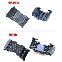 1 10pcs 8pin 16pin bios ic socket spi flash 8p 16p test stand sop patch lotes flsh burning stand connector ic test seat