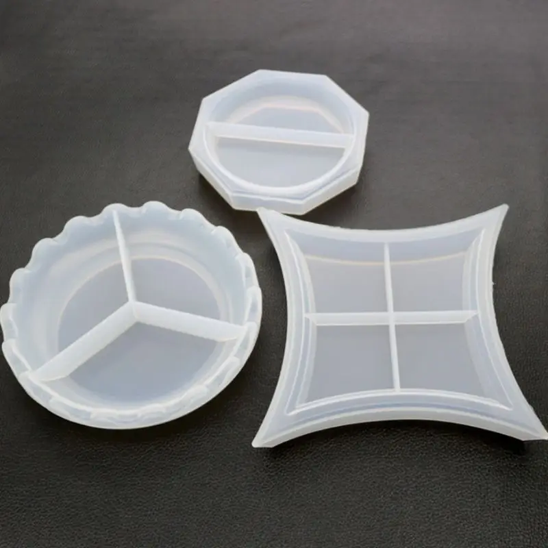 

DIY Crystal Epoxy Mould Irregular Plate Molds High Mirror Handmade Coaster Mold