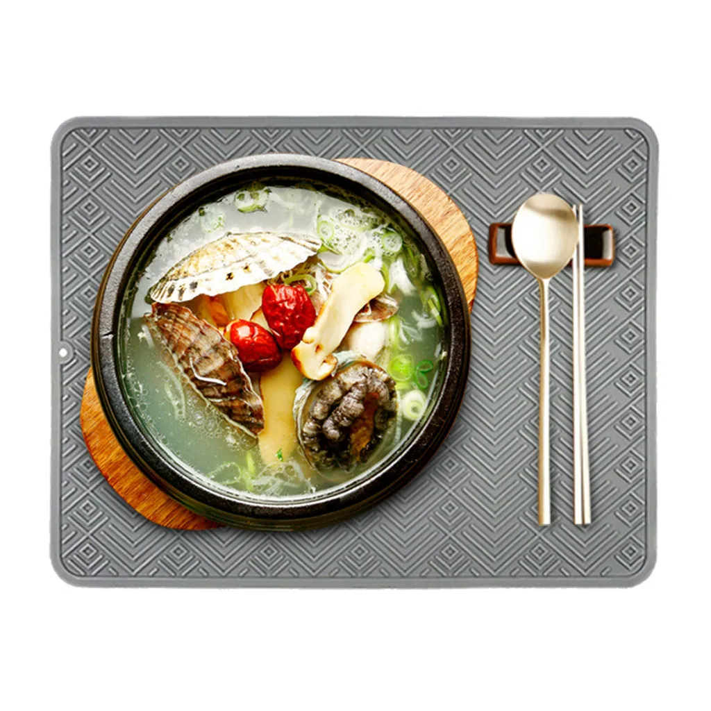 Коврик для кухонного стола силиконовый изоляционный коврик Нескользящая чаша