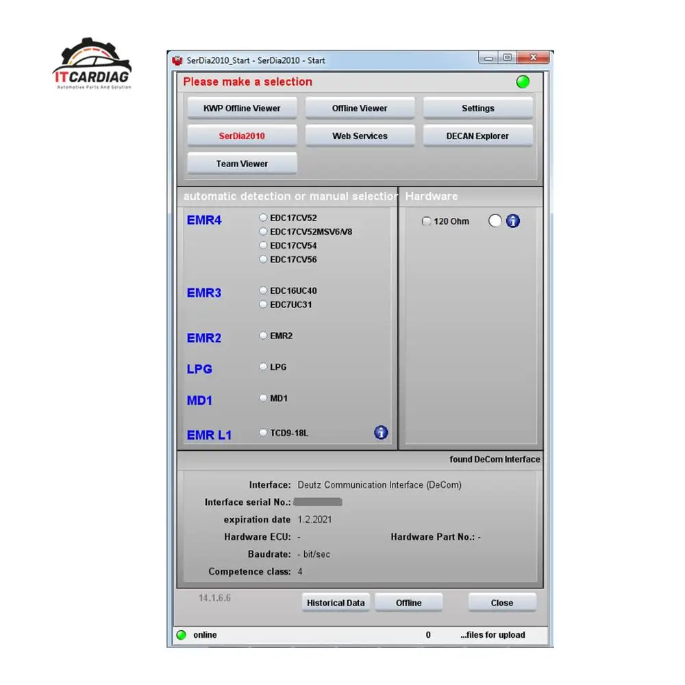 Программное обеспечение для Deutz Serdia2010 v. 14.1.8.3 (2021) SerDia 2010 6 уровень [2019]+ USB-ключ