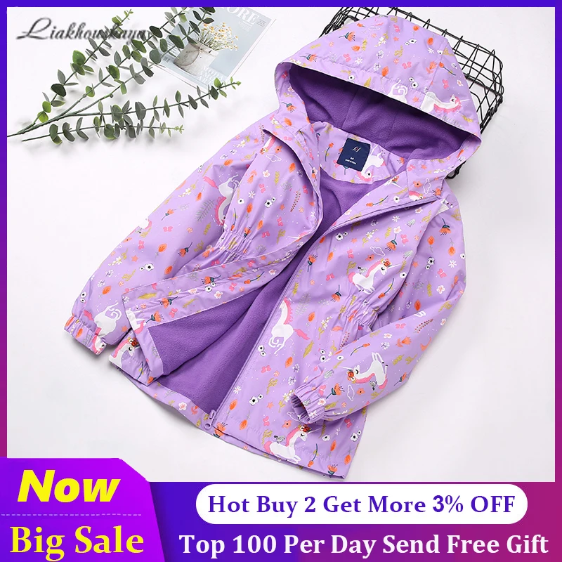 Высококачественная демисезонная Детская куртка для девочек уличная одежда