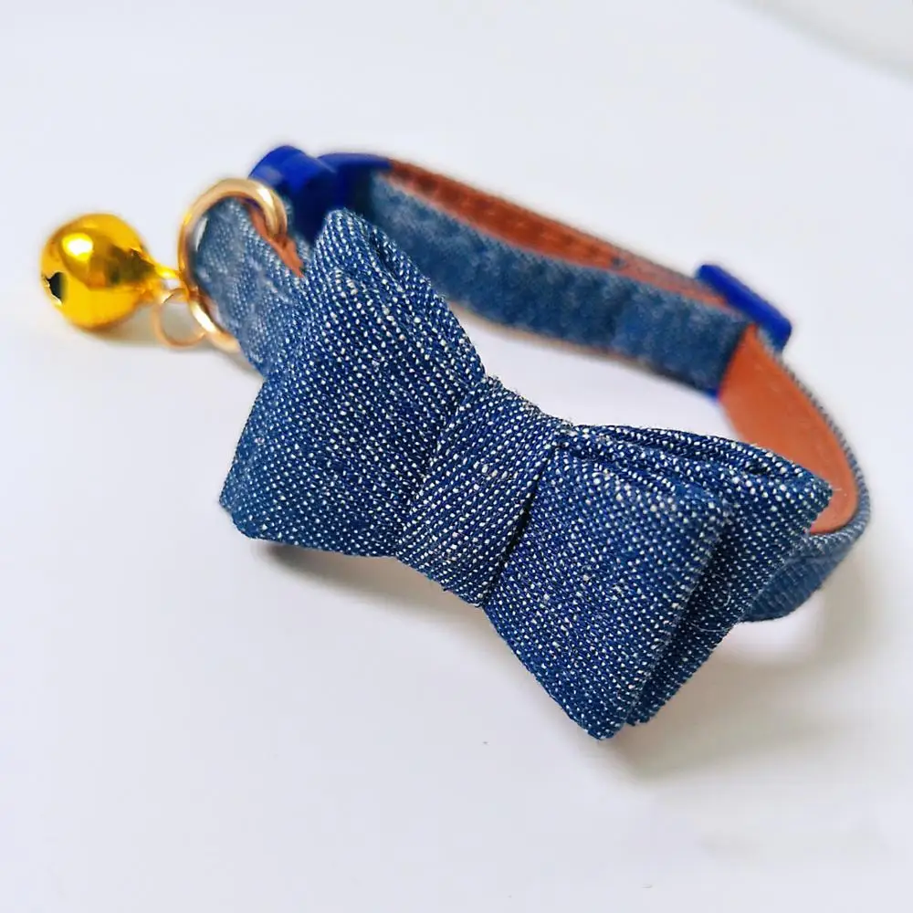 Милый ошейник для домашних животных с бантом собаки или кошки колокольчиками