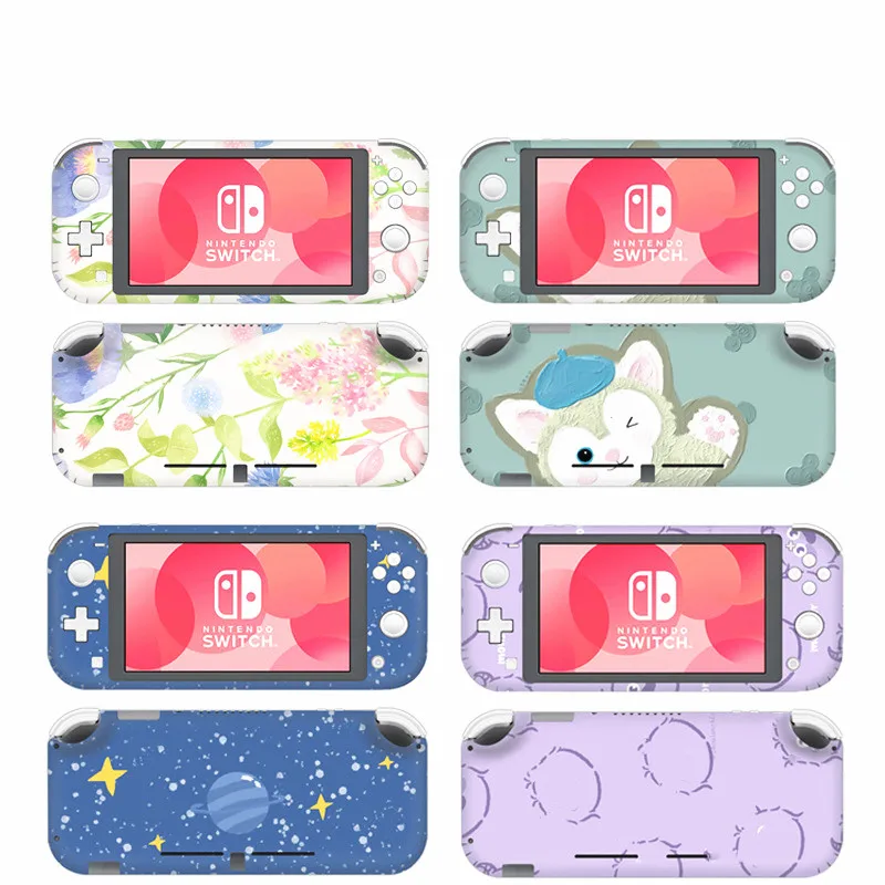 

Screen Skin Full Cover Protector Stickers Controller Cover for Nintendo Switch Lite Animal Plant Moon Style Anti Scratch Sticker