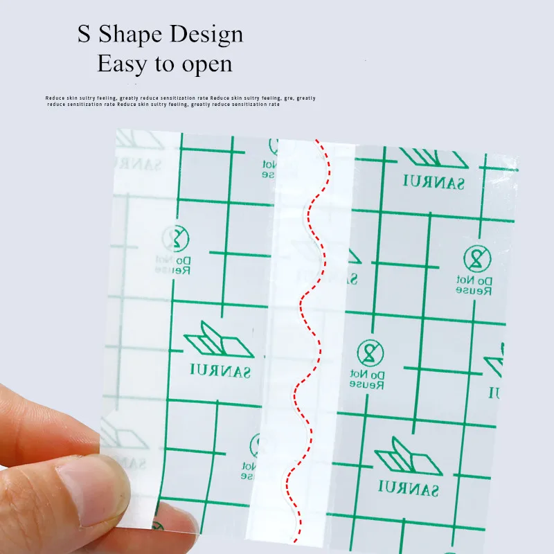 Клейкий пластырь Медицинский Прозрачный из ПУ-пленки водонепроницаемый