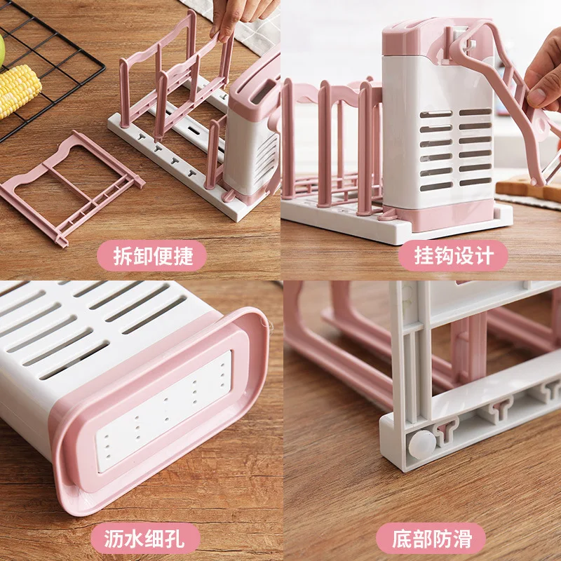 

Daily Use the Department Store Kitchen Tableware with Water Draining Chopsticks Rack Plastic Chopstick Spatula Spoon Knife Conta